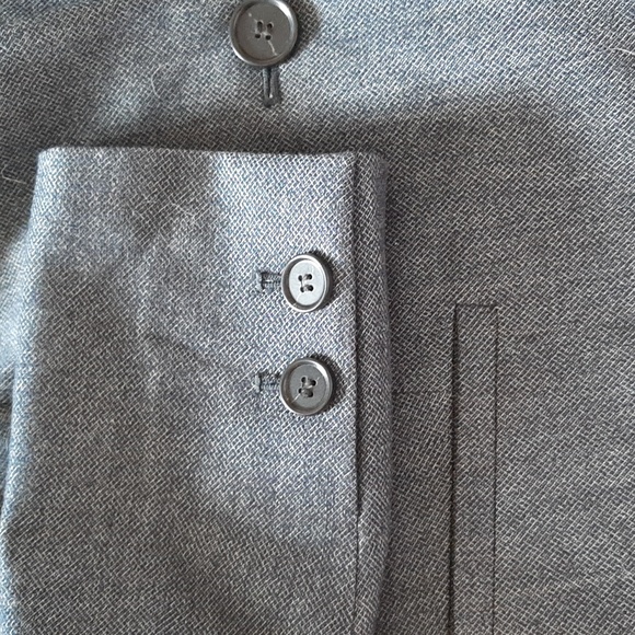 Ann Taylor Loft Blue Tweed-Look Blazer - Picture 4 of 6